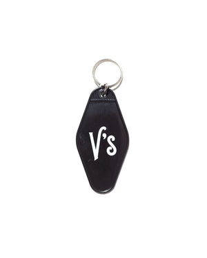 V's BARBERSHOP RETRO HOTEL KEY CHAIN