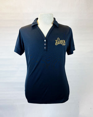 V's BARBERSHOP WOMEN'S STACKED LOGO POLO