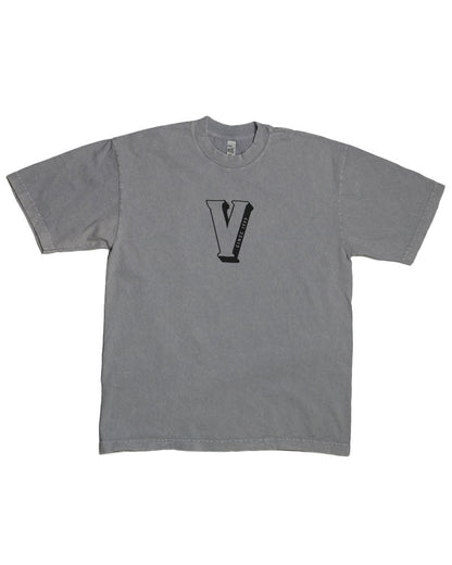 V's BARBERSHOP COLLEGIATE V T-SHIRT - ICE GRAY