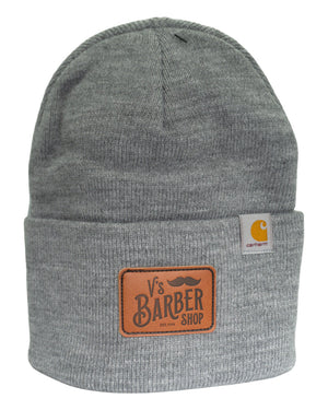 V's BARBERSHOP LEATHER PATCH BEANIE