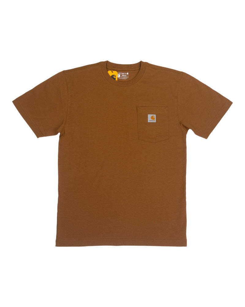 V's BARBERSHOP RIDE FOR THE BRAND SHORT SLEEVE T-SHIRT - CARHARTT BROW
