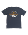 V's BARBERSHOP RIDE FOR THE BRAND SHORT SLEEVE T-SHIRT - BLUESTONE