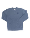 V's BARBERSHOP STACKED LOGO CREW NECK - DUNGAREE BLUE