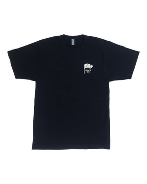 V's BARBERSHOP FLAG SHORT SLEEVE SHIRT - NAVY