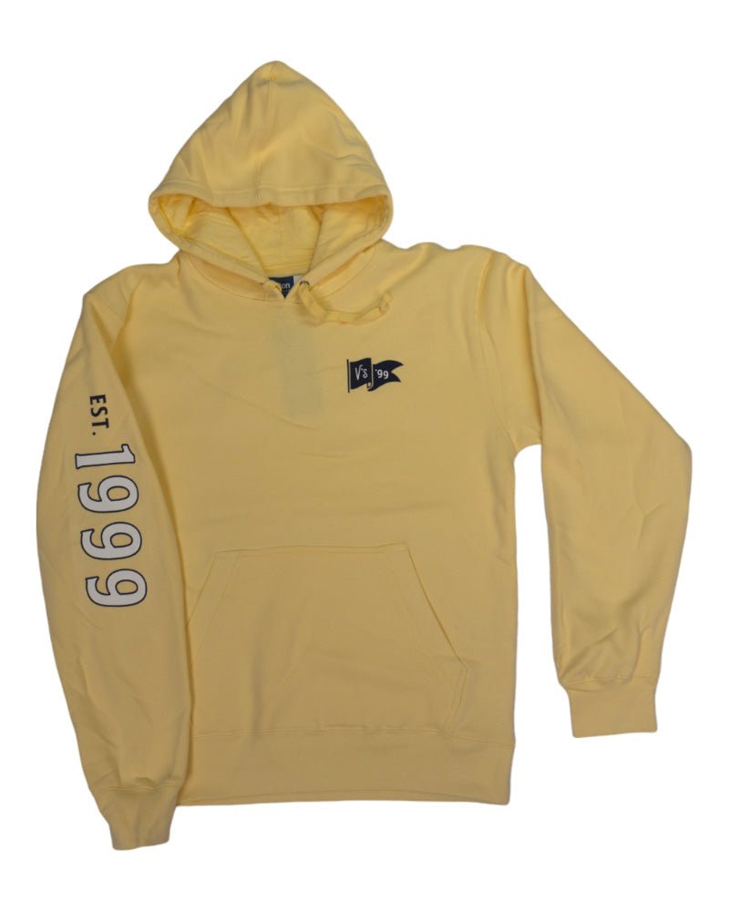 V's BARBERSHOP FLAG HOODIE - BUTTER