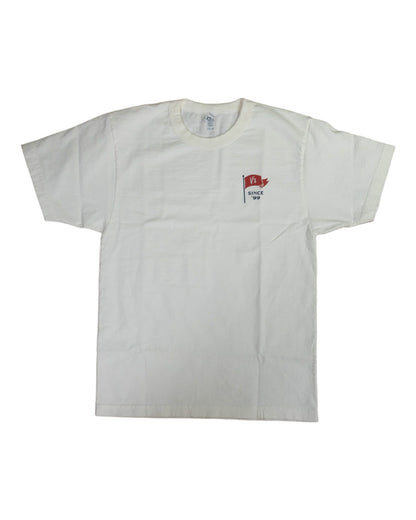 V's BARBERSHOP FLAG SHORT SLEEVE SHIRT - OFF-WHITE