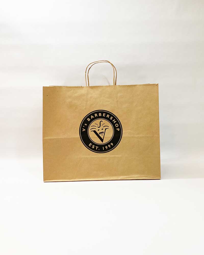 V’s Large Brown Paper Bag - Set of 50