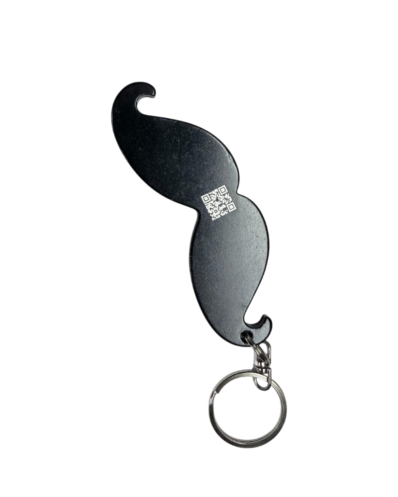 V's BARBERSHOP MOUSTACHE KEY CHAIN