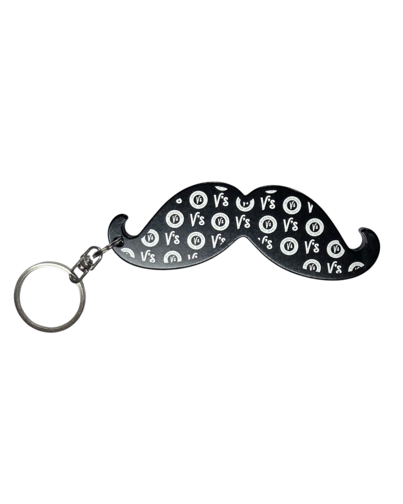 V's BARBERSHOP MOUSTACHE KEY CHAIN