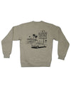 V's BARBERSHOP DINER CREW NECK SWEATSHIRT - OATMEAL