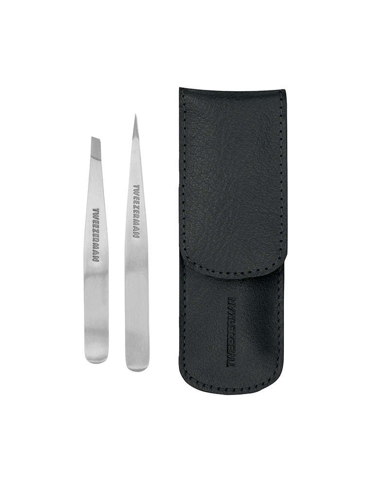 TWEEZERMAN PETITE TWEEZE SET WITH BLACK CASE