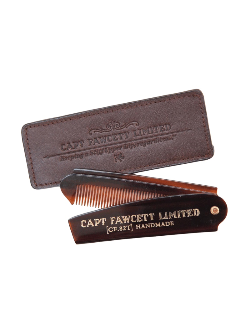 CAPTAIN FAWCETT FOLDING POCKET BEARD COMB
