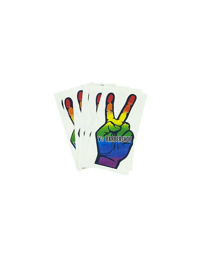 V-Hand Pride Rainbow Sticker - 25 Pack