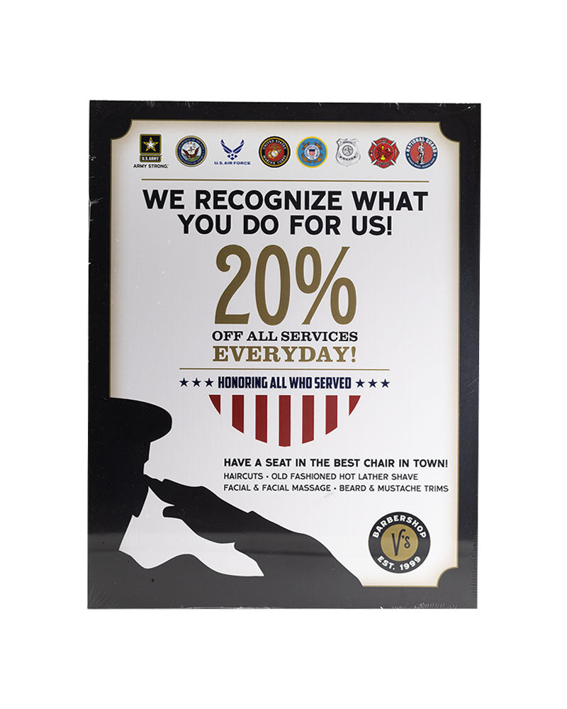 Veterans Discount Signs