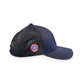 V's Barbershop black performance curved brim hat with side ventilation and branded circular patch