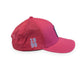V's Barbershop red performance curved brim hat with laser-cut ventilation and 1999 side embroidery
