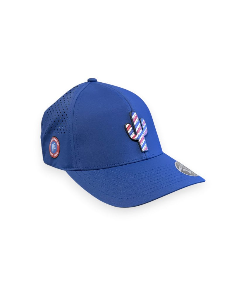Branded Bills Hat - Blue Curved Performance Hat - Cactus