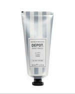 V's Barbershop DEPOT NO. 311 Fiber Cream in a 100ml silver and white striped squeeze tube for hair styling.