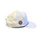 V's Barbershop white 5-panel rope hat with perforated side panels and a circular logo patch on the side.