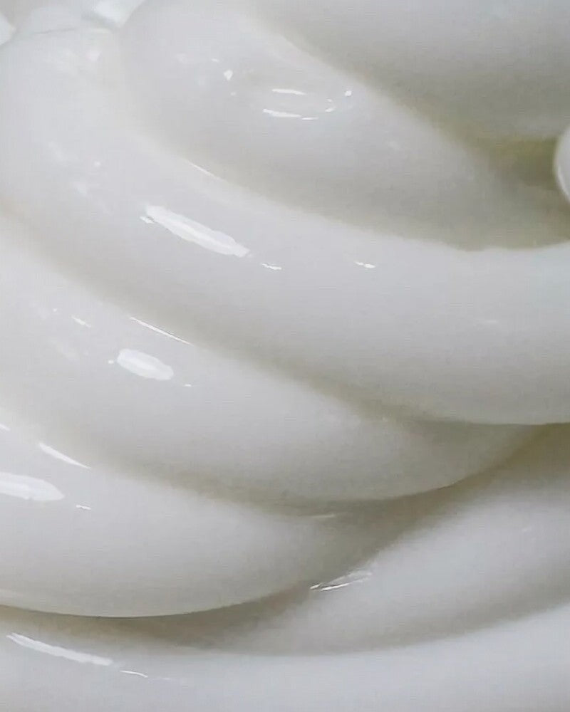 V's Barbershop Perfect Shave Bundle white shave cream with a smooth, creamy texture.