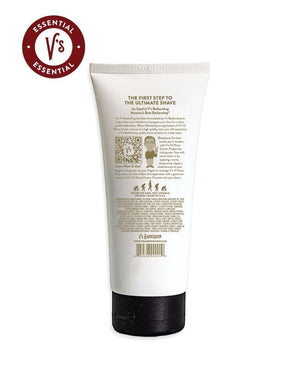 V's Barbershop V's #1 SHAVE PREP 6oz bottle with directions and ingredients listed. Tested on men, not animals.