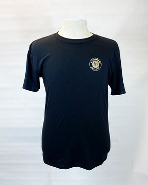 V's BARBERSHOP ROUND LOGO DISTRICT T-SHIRT
