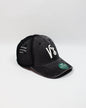 V's BARBERSHOP 3D LOGO TRUCKER HAT - BLACK