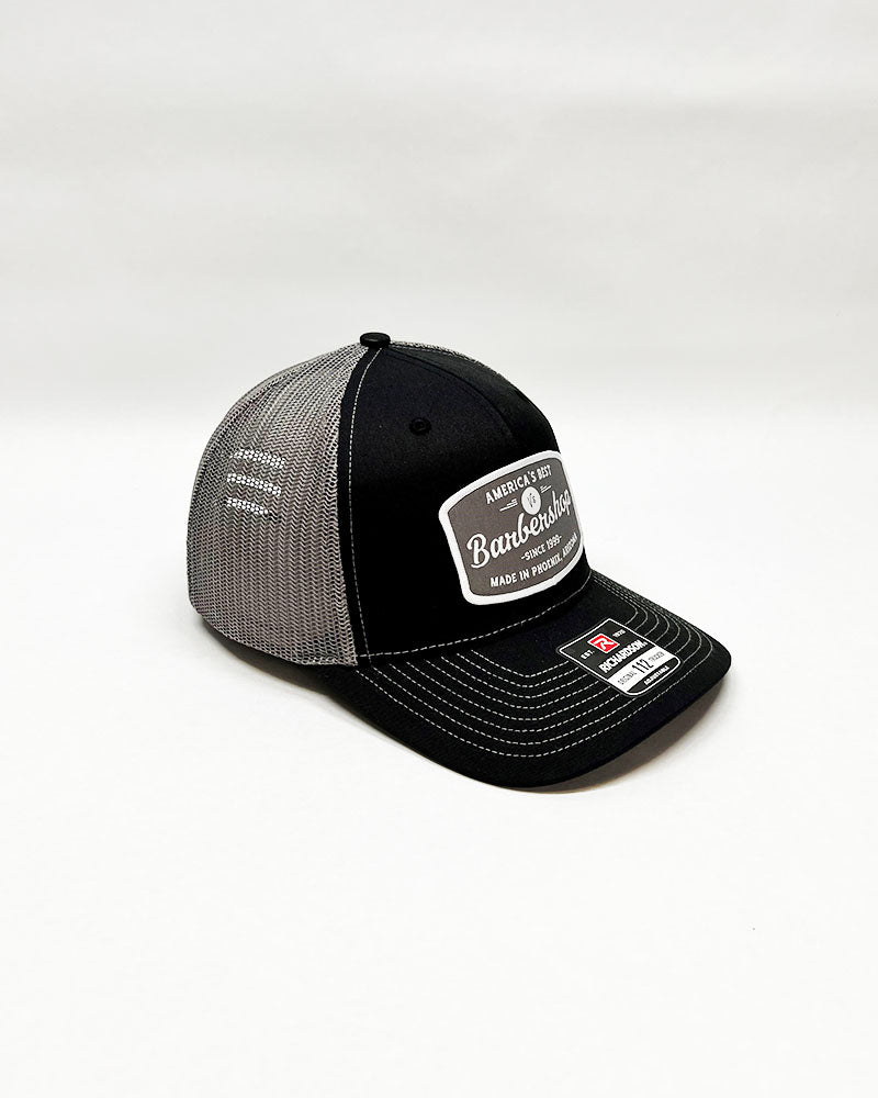 V's BARBERSHOP RICHARDSON PATCH HAT - GRAY/CHARCOAL
