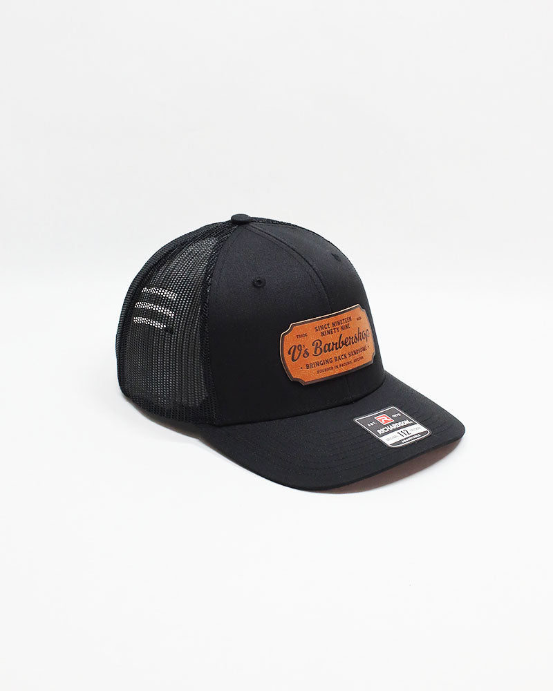V's BARBERSHOP RICHARDSON PATCH HAT - BLACK