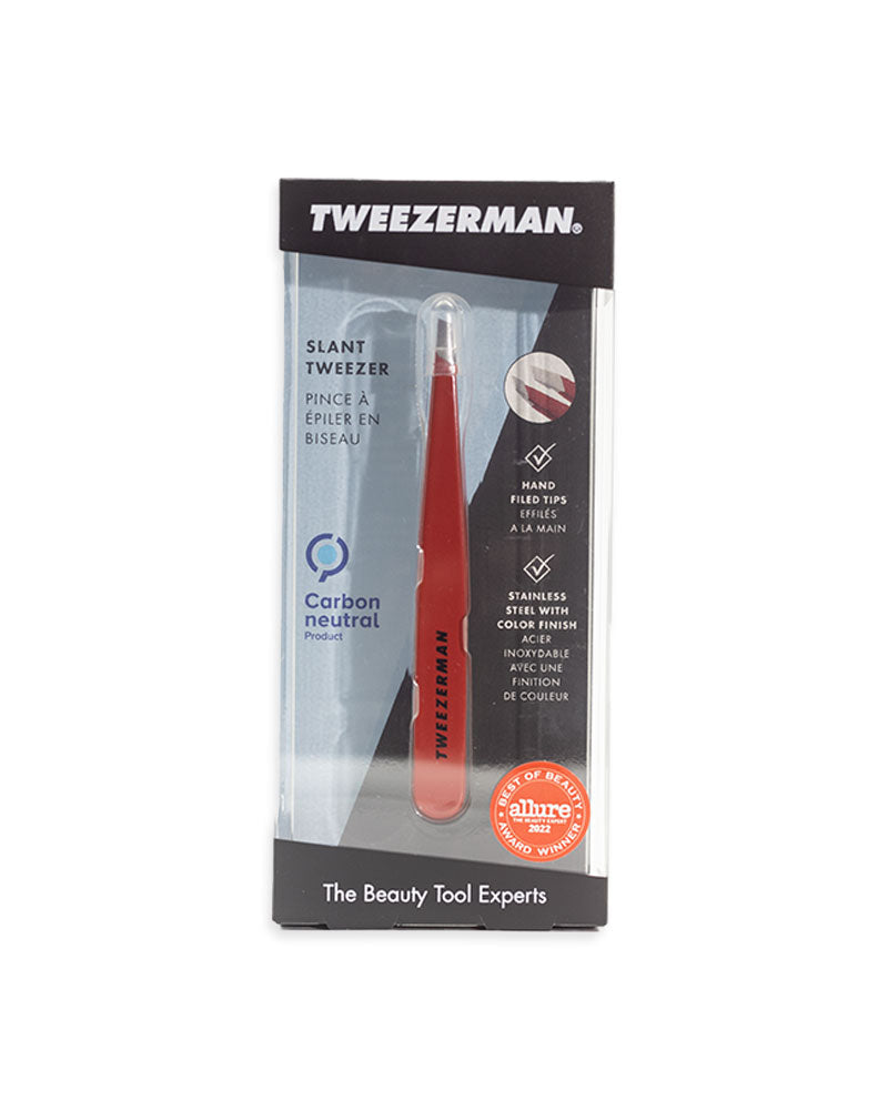 TWEEZERMAN SLANT TWEEZER SIGNATURE RED